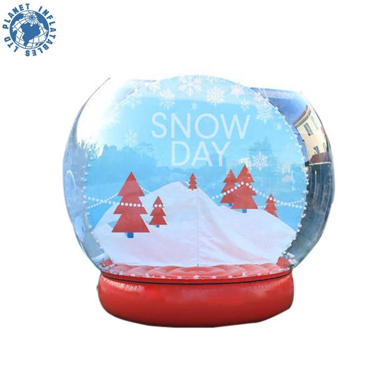 DIY Human Size Christmas Giant Snow Globe Inflatable Snow Dome fit Commercial Using