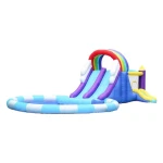 Doctor Dolphin Factory Double Slide Wide Ball Pool Outdoor Inflatable Bouncer Jump Houses Inflatable Jumping Castle