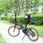 Double Rear Pannier Water Bottle Cushion Tool Cycling Bicycle Bag