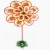 Import Double Six Eight Leaf Print Plastic Decoration Garden Toy Windmills For Kids from China