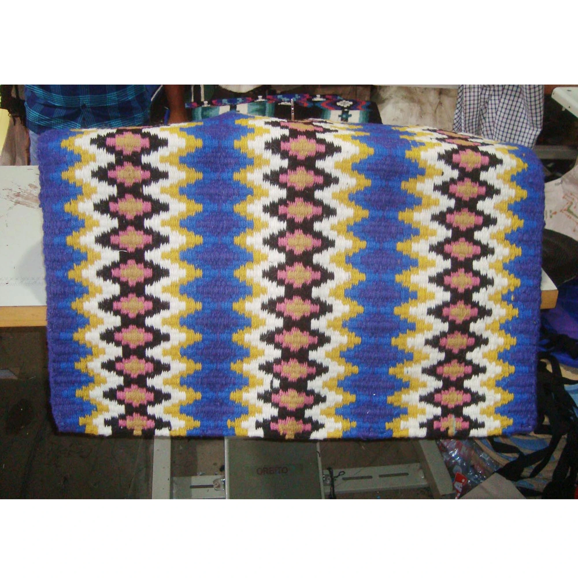 Double Weave Horse Saddle Blanket - 100% Pure  New Zealand Wool - Trendy designs and unique colors
