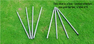 Durable Metal Tent pole For Sun Shelter.