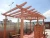 Import durable wood plastic post for pergola environmental wpc summerhouse from senbao from China