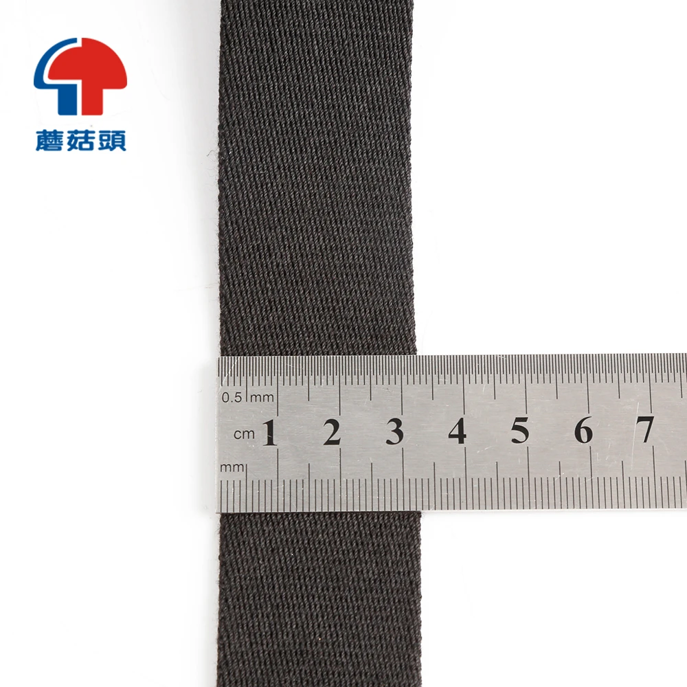 Eco-Friendly 30mm wide 2mm thickness custom Heavy weight polyester cotton webbing belt for bag handle