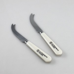 Eco friendly white color handle cheese spreader knife