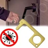 EDC door opener sanitary non touch anti bacteria door opener key artifact metal keychains wholesale