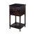 Import Elegant Fine Quality Traditional Brawn nightstand metal leg bedroom table bedside cabinet Nightstand from India