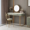 Elegant Nordic Marble Bedroom Dresser Dressing Table with Mirror