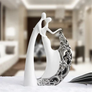 Elegant shape attractive design Wedding commemorative gift decoration accessories  ceramic decor
