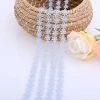 Embroidered small flower chemical lace trim for half slip by the yard