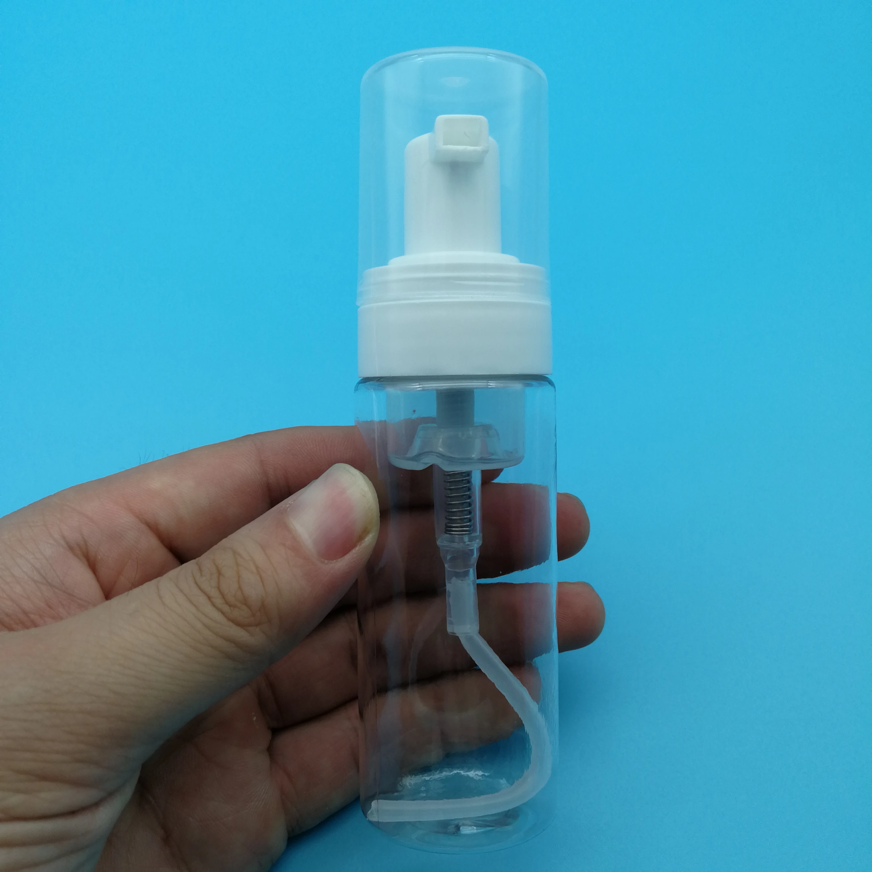 Empty foam pump bottle with fingertip 50ml capacity eyelash foam cleanser tools