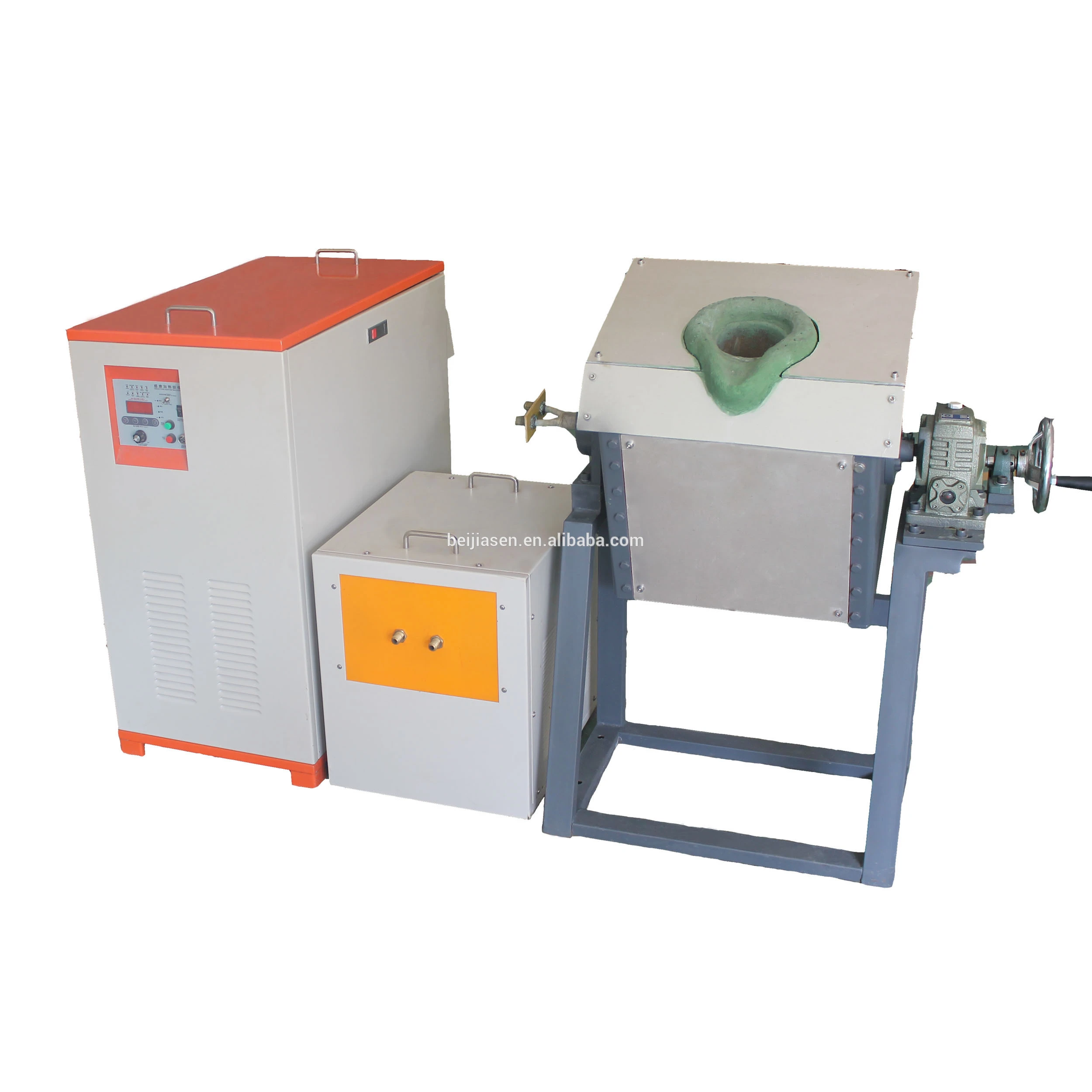 Energy Conservation Price  Iron Copper Steel Lead Metal Scrap Induction Melting Furnace For Gold