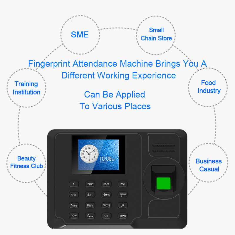 Buy Eseye Fingerprint Time Attendance System Office Employee Biometric ...