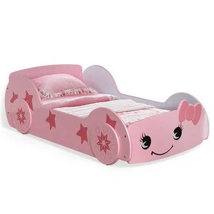 Factory Direct Environmental MDF  Pink Color Kids Bed Princess Bed for Girls  Race Car Bed
