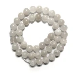 Factory price  6 8 10 mm Natural Angola Quartz Stone Round Jewelry Beads 16" DIY for Jewelry Making  Bracelet Necklace