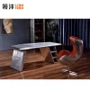 Factory Price Executive Modern Office Furniture retro Luxury Design Office Desk Customize OEM Steel Wood Stainless