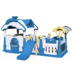 Factory Price High Quality Colourful kids indoor toy plastic farm playhouse with slide