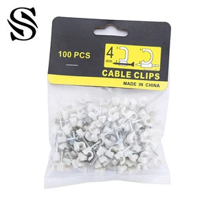 Factory Price High Quality Special Design PE Plastic Circle Cable Nail Clip