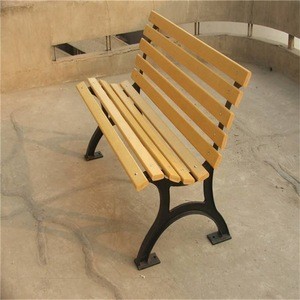factory price Outdoor furniture Factory outdoor bench garden chair wood plastic patio bench aluminum die casting frame