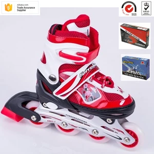 Factory professional manufacture top quality kids and teenagers used adjustable fully soft vamp in-line skates shoes