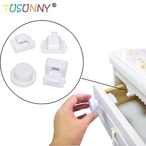 Factory sale Adhesive baby safety lock 6 pack locks 3m with adjustable strap and latch child proof cabinets