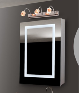 Factory sale!!! Modern USA Style Bathroom Vanity Mirror Cabinet With Light