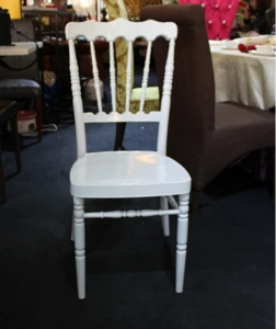 Factory simple style hot selling hotel white chairs poland