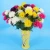 Import Factory wholesale cheap artificial silk flower three-headed daisy from China