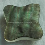 Fancy cut black/grey mother of pearl shell findings/accessories/components/carving/cabochons for jewelry setting