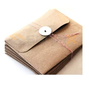 Fancy Mini Brown Natural Kraft Paper Envelope
