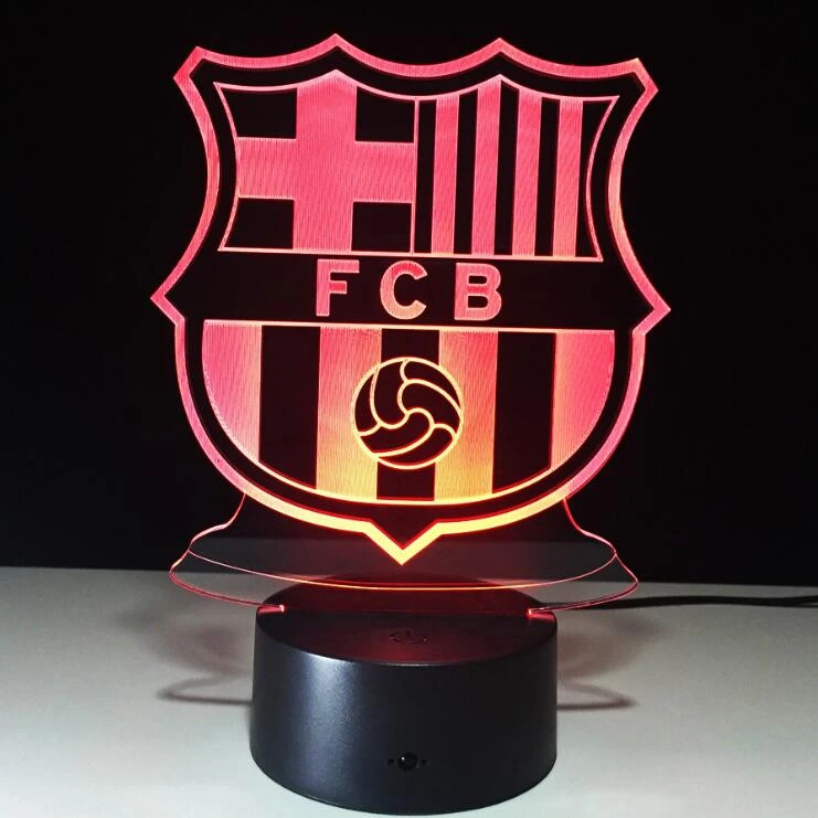 Fantastic gift FCB 3d light,football club led lights,best sellingworld cup 3d light lamp