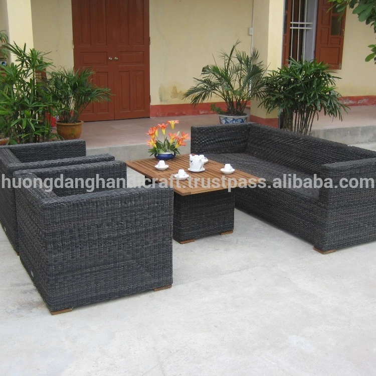 Fantastic sofa poly rattan furniture from Vietnam