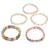 Import Fashion jewelry glass beads natural stone string five sets beaded bracelets from China