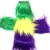 Import Fashion Orleans Mardi Gras Purple-Green-Yellow furry leg warmers 17inches boots socks from China