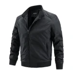 Fashion Spring Mens Jackets Solid Coats Male Casual Stand Collar Outerdoor Jacket