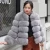 Import Fashion Women Luxury Winter Faux Fox Fur Coat Plus Size Stand Long Sleeve Faux  Fur Collar Jacket from China