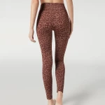fashionable item workout training style leopard print active wear leggings  ladies nylon spandex yoga pants