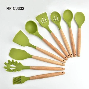 FDA LFGB Food Grade Wholesale Silicone Personalized Kitchen Utensil Set Modern Baking Cooking Tools Best Selling Products