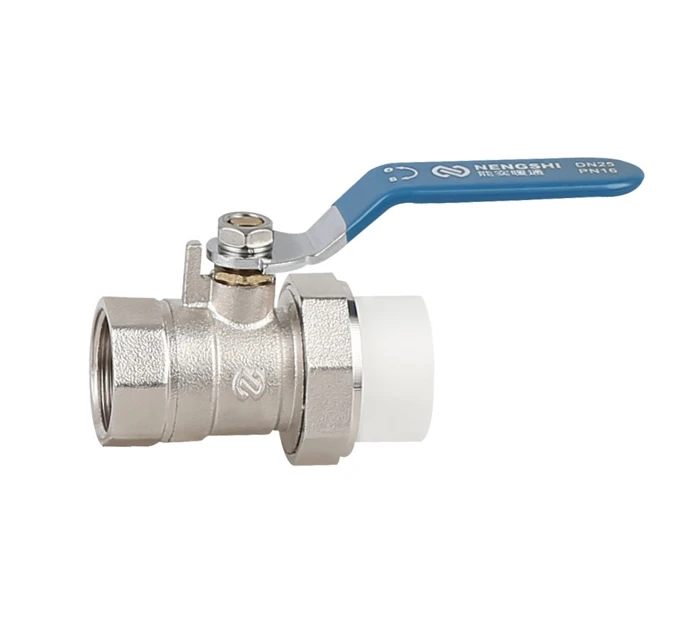 Female PPR Brass Ball Valve with Steel Handle 1/2"-1 1/4"