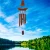 Import Feng Shui Wooden Wind Chime with 8 Pipe Soothing Natural Unique Good Luck Decoration Outdoor Garden Patio Balcony Yard Home from India
