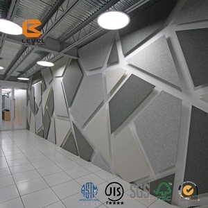 Fire Proof And Sound Absorb Materials Polyester Fiber Acoustic Panel Pinboard Acoustic Acoustical Ceiling Panels