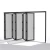 Import Five panel garden balcony partition wind insulation Magnetic hollow shutter folding door from China