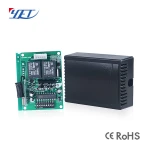 fixed code dip switch 2 channel 433/315mhz gate garage door opener ON OF signals wireless remote controller rf receiver