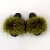 Import fluffy flip flops wholesale fur slippers real fox raccoon fur slides slippers from China