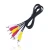 Import Fly Kan RCA Cable M/M Triple Stereo Cable with Yellow Red White Plug for RCA Converter -1.8m from China