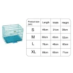 Foldable Collapsible Single Double Door Dog Crate Metal Material Dog Crate Pet Cages