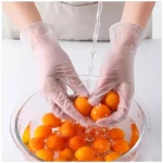 Food grade powder-free white clear 8 mill vynile glove disposable vinyl powder free vynil disposal gloves pvc ready to ship