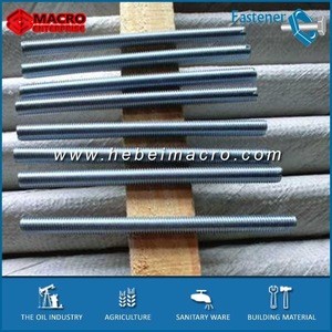 for ceiling electro galvanized zinc M8 low carbon steel threaded bar