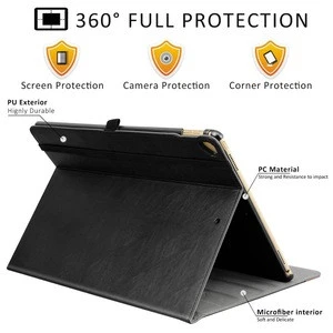 For iPad Pro 12.9 Case,Premium Leather Business Slim Folding Stand Folio Case Cover For New Apple Tablet iPad Pro 12.9 Inch