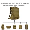 FREE SAMPLE 35L Military waterproof Backpack Gear Student School Bag Rucksack Tactical Molle Bag For Hunting Camping Daypack